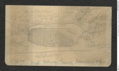 Seite 1, Eingelegte Skizze, Beilage 1 zu  "Neolith. Lang-Mannersdorf | 1920" (NHMW-PRAE-BBB-87-Beilage-1)